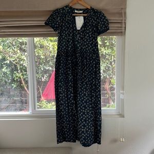 XS Christy Dawn Dawn Dress in Navy Poppy NWT